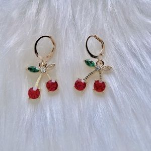 🍒 Gold Cherry Earrings 🍒